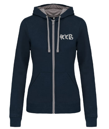 Fraen Hoodie Zip Navy
