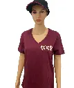 Fraen T-shirt Vhals